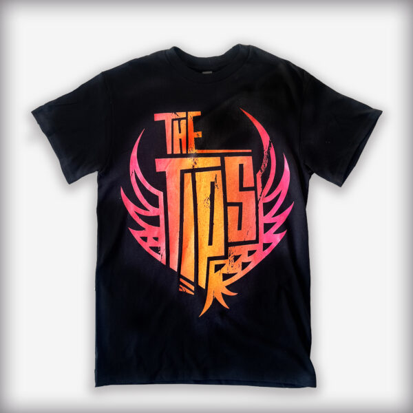 THE TiPS Logo Shirt (Frontprint orange-pink mix)